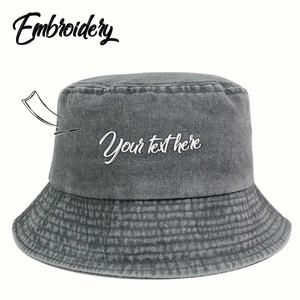 Chapeau seau en coton brodé d'une seule pièce promotionnel de logo personnalisé pour la pêche et les événements occasionnels cadeaux d'affaires et image de marque - Product Image 6