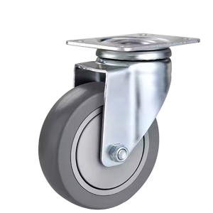 HEALING Premium Industrial 75mm Rollen räder Heavy Duty 3 4 5 Zoll Universal PVC TPR PP Bremse Starre drehbare Möbel rolle OEM - Product Image 1