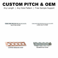 Bande de nickel perforée OEM avec motifs d'échelle à fentes pour connexion de cellules de batterie, fabrication sur mesure