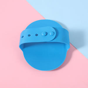 Masaje calmante de mano, cepillo de baño de goma para mascotas, lavado de pelo para gatos, cepillo de champú para mascotas con correa ajustable - Product Image 3