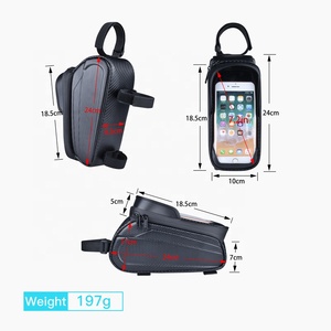 Su Geçirmez Dokunmatik Ekranlı Bisiklet Telefon Çantası Bisiklet Sürüşü Açık Hava Bisiklet Ön Üst Çerçeve Boru Çantası - Product Image 2