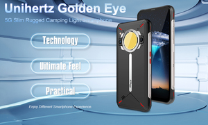 Unihertz Golden Eye 5G Smartphone fin avec lampe de camping, design fin, MTK Dimensity 700, batterie 5200mAh, Android 12, TickTock, 8Go 256Go - Product Image 6