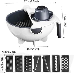 Utensilios de Cocina de Plástico 7 en 1 para el Hogar, Cesta para Lavar Frutas y Verduras, Pelador, Cortador de Tomates, Utensilios de Cocina Útiles para Picar - Product Image 6