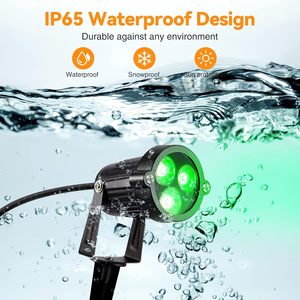 ไฟส่องทางเดินในสวนแบบเสียบพื้น อลูมิเนียมกันน้ำ 3W 12V พร้อมหลอด LED มาตรฐาน IP65 ใช้ไฟ AC - Product Image 2
