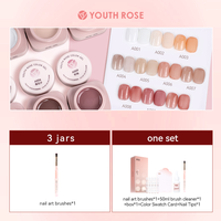 Youth Rose 2025 Nouveau 10 Couleurs Vernis à ongles en gel UV Professionnel Ensemble de vernis à ongles en gel pour salon de manucure pour distributeur Vente en gros Fournitures de manucure
