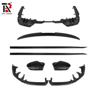 Diffuseur arrière en fibre de carbone sèche, séparateur de pare-chocs avant style MP pour BMW Série 5 G60 G68 I5, lèvre arrière, jupes latérales, kit carrosserie