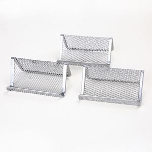 Hot Sell Black Metal Mesh Phone Stand With Id for Office Desktop Business Card Display <b>Holder</b> - Product Image 6