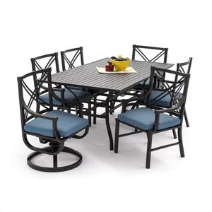 Chaise <span class=keywords><strong>de</strong></span> <span class=keywords><strong>jardin</strong></span> <span class=keywords><strong>en</strong></span> aluminium moulé aspect <span class=keywords><strong>fer</strong></span> forgé <span class=keywords><strong>de</strong></span> luxe avec coussin, résistante aux intempéries - Product Image 2