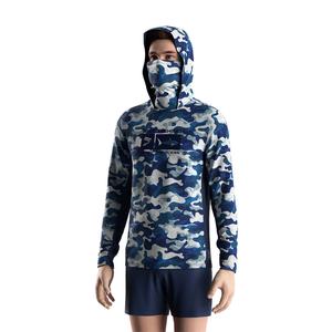 Camiseta de Pesca Blanca de Manga Larga con Capucha Refrigerante, de Secado Rápido, con Protección UV y Sublimación, la Más Vendida - Product Image 5