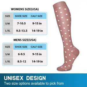 Medias de compresión personalizadas hasta la rodilla para hombre y mujer, calcetines hasta la rodilla, calcetines de compresión