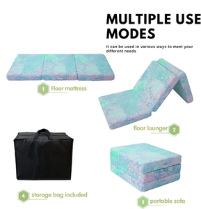 Alfombra de Juego Plegable de Espuma que Brilla en la Oscuridad, Fácil de Limpiar y Desmontar, Cama de Piso, Juguete Educativo para Niños Pequeños, para Uso en Picnic - Product Image 4