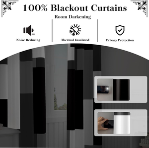 <span class=keywords><strong>Tende</strong></span> oscuranti 100% per camera da letto bianco grigio moderno astratto geometrico oscuramento <span class=keywords><strong>tende</strong></span> isolate - Product Image 3