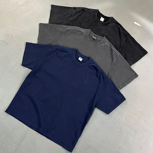 Camiseta Premium de Punto 100% Algodón, Corte Holgado, Cuello Acanalado Integrado, Hombros con Acabado Desgastado, Estilo Retro Ecológico - Product Image 2