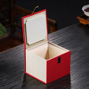 Embossed Sponge-Lined Recycled Paper Self-Erecting Gift Box with Hook-and-Loop Closure Custom Logo for Tea set <b>Packaging</b> - Product Image 6