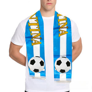 ผ้าพันคอผ้าโพลีเอสเตอร์สองด้านแบบสั่งทำผ้าพันคอทีมฟุตบอลอังกฤษบราซิลผ้าพันคอและผ้าคลุมไหล่แบบดั้งเดิม - Product Image 3