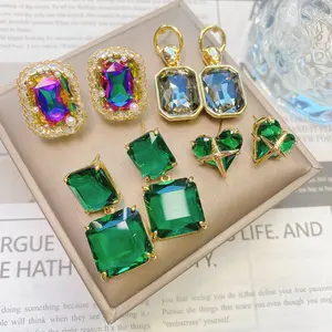 Anting-anting zirkon mutiara imitasi berlapis emas perak modis Korea anting-anting kupu-kupu Opal wanita