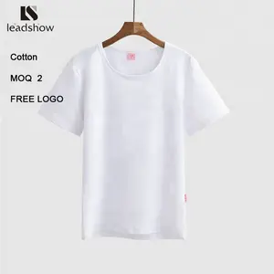 中国工場の Oem 男性の綿 100% O ネックブランク白因果シャツ無料カスタムロゴブランド印刷