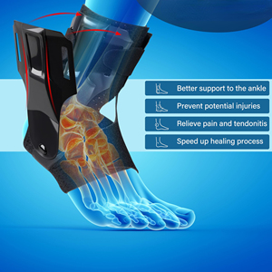 <span class=keywords><strong>Supporto</strong></span> <span class=keywords><strong>per</strong></span> Caviglia Regolabile OEM con Stabilizzatori Laterali, Fascia Compressiva <span class=keywords><strong>per</strong></span> Distorsioni, Lesioni Sportive e Fascite Plantare - Product Image 5