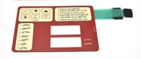 Clavier matriciel FFC PCB étanche avec superposition graphique en polyester PET, bande de contact personnalisée pour équipement de télécommunications