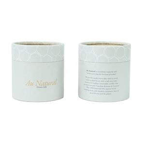 Empaque de tubos de cartón personalizados para velas y frascos de vidrio con materiales de papel ecológicos. - Product Image 1