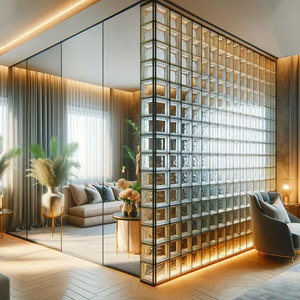 Estructura sólida, patrón <span class=keywords><strong>de</strong></span> placa plana, espaciador <span class=keywords><strong>de</strong></span> bloque <span class=keywords><strong>de</strong></span> vidrio, invernadero Solar, ladrillo <span class=keywords><strong>de</strong></span> <span class=keywords><strong>cristal</strong></span> ignífugo transparente - Product Image 2