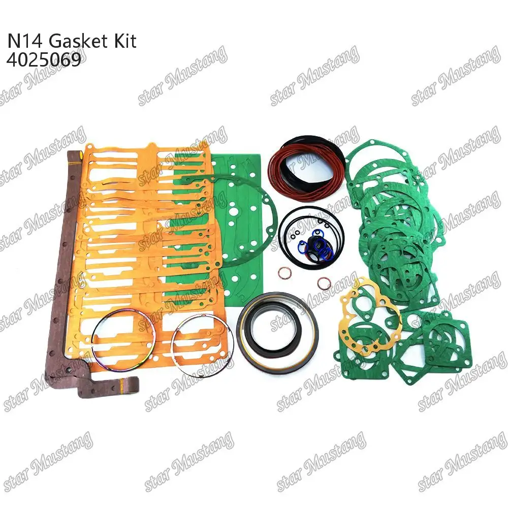 N14 Kit di guarnizione completa 4025069 adatto per le parti del motore Cummins