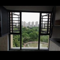 Système de fenêtres insonorisées à ouverture battante en aluminium à rupture de pont thermique, design minimaliste, nouveau style, pour balcon
