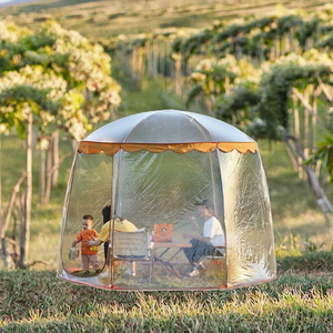 Grande Tenda Laterale per Auto in Tessuto Oxford, Impermeabile e Resistente al Sole, Senza Gambe, a Forma di Ventaglio, per Quattro Stagioni, Estensibile a 360°, per 3-4 Persone, Mimetica - Product Image 3