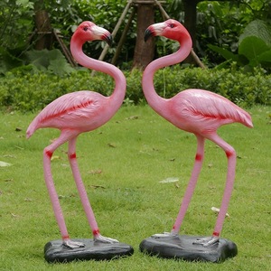 Décor à la maison résine Figurine Animal Simulation jardin paysage décoration <span class=keywords><strong>FRP</strong></span> Sculpture Simulation flamant rose artisanat résine artisanat - Product Image 4