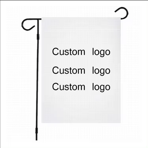 Penjualan paling laris pabrikan grosir kustom dua sisi dekorasi halaman luar ruangan bendera taman kosong kustom dengan tiang - Product Image 1