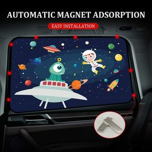 2025 OEM logo personnalisé rideaux de protection UV de précision à faible quantité minimale de commande pare-soleil magnétiques pour la fenêtre latérale de la voiture en stock - Product Image 5