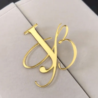 Carte d'invitation de mariage 3D personnalisée avec monogramme en acrylique doré, page intérieure imprimée en feuille d'or de luxe, papier pliable blanc