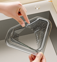 Filter Wastafel Dapur Segitiga Magnetik untuk Menyaring Sisa Makanan Rumah Tangga, Sampah Dapur, dan Rak Penyimpanan Sisa Makanan