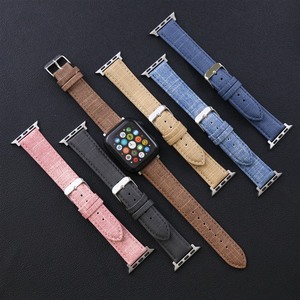 <span class=keywords><strong>Bracelet</strong></span> en <span class=keywords><strong>cuir</strong></span>, denim et toile pour <span class=keywords><strong>Apple</strong></span> <span class=keywords><strong>Watch</strong></span> Series 9 8 7 6 <span class=keywords><strong>SE</strong></span> 5 4, <span class=keywords><strong>bracelet</strong></span> en jean, 38 40 41mm 42 44 45 49mm, ceinture souple - Product Image 2
