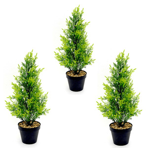 <span class=keywords><strong>Sapin</strong></span> de Noël artificiel <span class=keywords><strong>en</strong></span> <span class=keywords><strong>pot</strong></span>, décoration de table pour salon, verdure miniature, tronc d'arbre artificiel <span class=keywords><strong>en</strong></span> plastique, 45 cm - Product Image 2