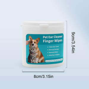 منظف للأذن محمول لتنظيف الإصبع وإزالة الروائح الكريهة ، سرير العناية بالعين والمياه الناعمة ، مناديل مبللة للحيوانات الأليفة للكلاب والقطط - Product Image 3