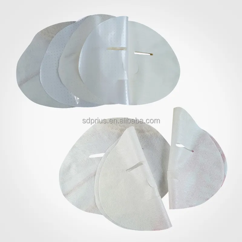 35gsm Bananenvezel Gezichtsmasker Vellen Viscose Gezichtsmasker Materiaal Bananenextract Toevoeging Stof Gezichtsmaskers