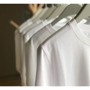 <span class=keywords><strong>T</strong></span>-<span class=keywords><strong>shirt</strong></span> Unisex <span class=keywords><strong>Basic</strong></span> in cotone 100% cotone tinta unita bianco nero di alta qualità - Product Image 3