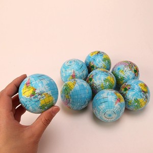 CHENXI Stress Relief Mini Educational <b>Squeeze</b> Earth <b>Ball</b> Globe 6.3CM PU Anti Stress <b>Ball</b> Fidget Toy Unisex Pack of 12 - Product Image 3