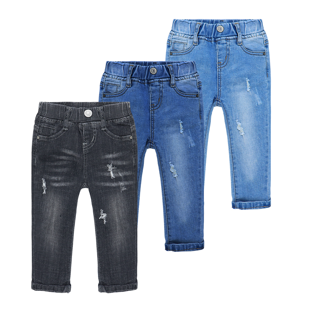 Stock Popular Style babies jeans washed casual jeans boys children wholesale kids jeans