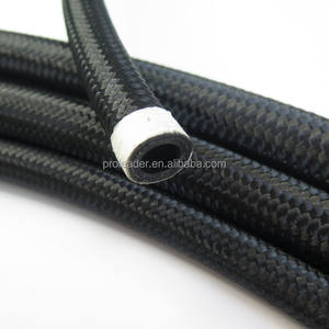 Selang Fleksibel Berlapis Nilon Hitam CPE Karet dengan Jalinan Baja Tahan Karat SAE J1532 untuk Otomotif AN4 AN6 AN8 AN10 AN12 AN16 AN20 - Product Image 2
