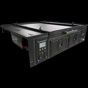 Tiroir de benne de camion modulaire coulissant avec réservoir d'eau intégré et station d'alimentation, compatible Ford Ranger T6 T7 T8 T9, équipement de camping tout-terrain - Product Image 1