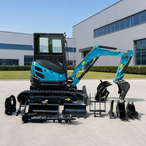 Mini-excavatrice de 1,5 tonne avec moteur Kubota, micro-excavatrice sur chenilles conforme aux normes EPA, petite excavatrice agricole de 1 tonne, prix des mini-excavatrices sur chenilles à vendre - Product Image 1