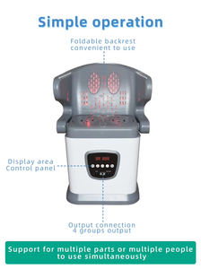 Masajeador Corporal con Terapia de Calor, Moxibustión, Control Remoto Inalámbrico, Silla de Moxibustión Inteligente Plegable con Vapor Seco/Húmedo y Pulso para Pies - Product Image 2