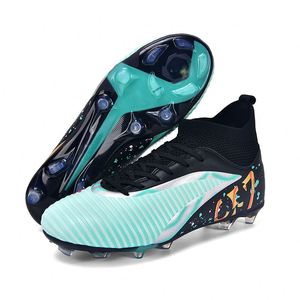 Botas de fútbol OEM de fábrica para jóvenes con opciones FG/TF, transpirables, de tejido elástico, para entrenamiento y partido - Product Image 3