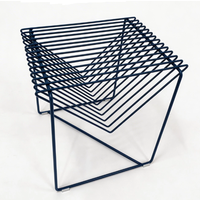 Table basse en métal de haute qualité pour salon, fabriquée directement par le fabricant, avec porte-revues