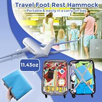 Voyage personnalisé portable bébé pied/repose-jambes hamac pliable enfant en bas âge avion lit siège tapis d'extension pour les enfants