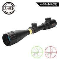 Lunette de chasse tactique OEM d'usine 4-16x44 AOEYS avec point rouge, illumination rouge et verte, accessoire de chasse en alliage d'aluminium