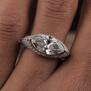 4.5 Carat Lab Grown Diamond Engagement <b>Ring</b> for <b>Women</b> in <b>Silver</b> 10K Gold 14K Gold 18K Gold Elegant <b>Wedding</b> Jewelry - Product Image 4