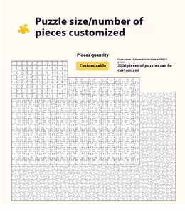 <span class=keywords><strong>Puzzle</strong></span> Monde EVA en Bois Plastique 1000 Pièces Personnalisé Jouet Éducatif Soulagement du Stress Adultes Enfants <span class=keywords><strong>Puzzle</strong></span> Jeux Cadeau Rompecabezas - Product Image 2